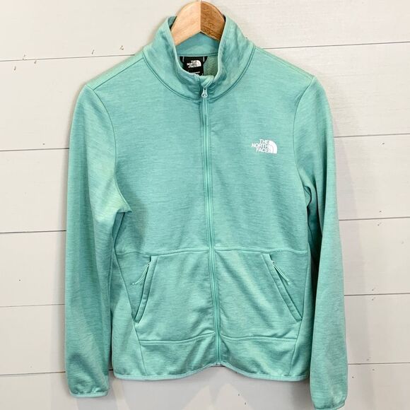 The North Face Tops - The North Face Teal Zip-Up Jacket womans size small